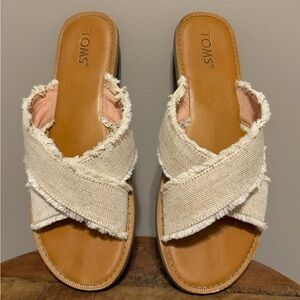 TOMS Women's Crossover Slid Sandals, Size 10